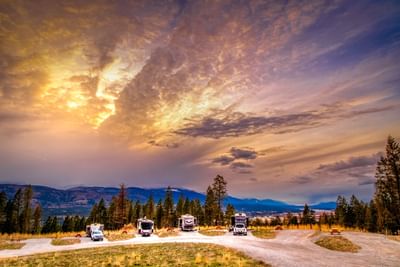 View of Spruce Grove RV Park and Campground near Fairmont Hot Springs Resort