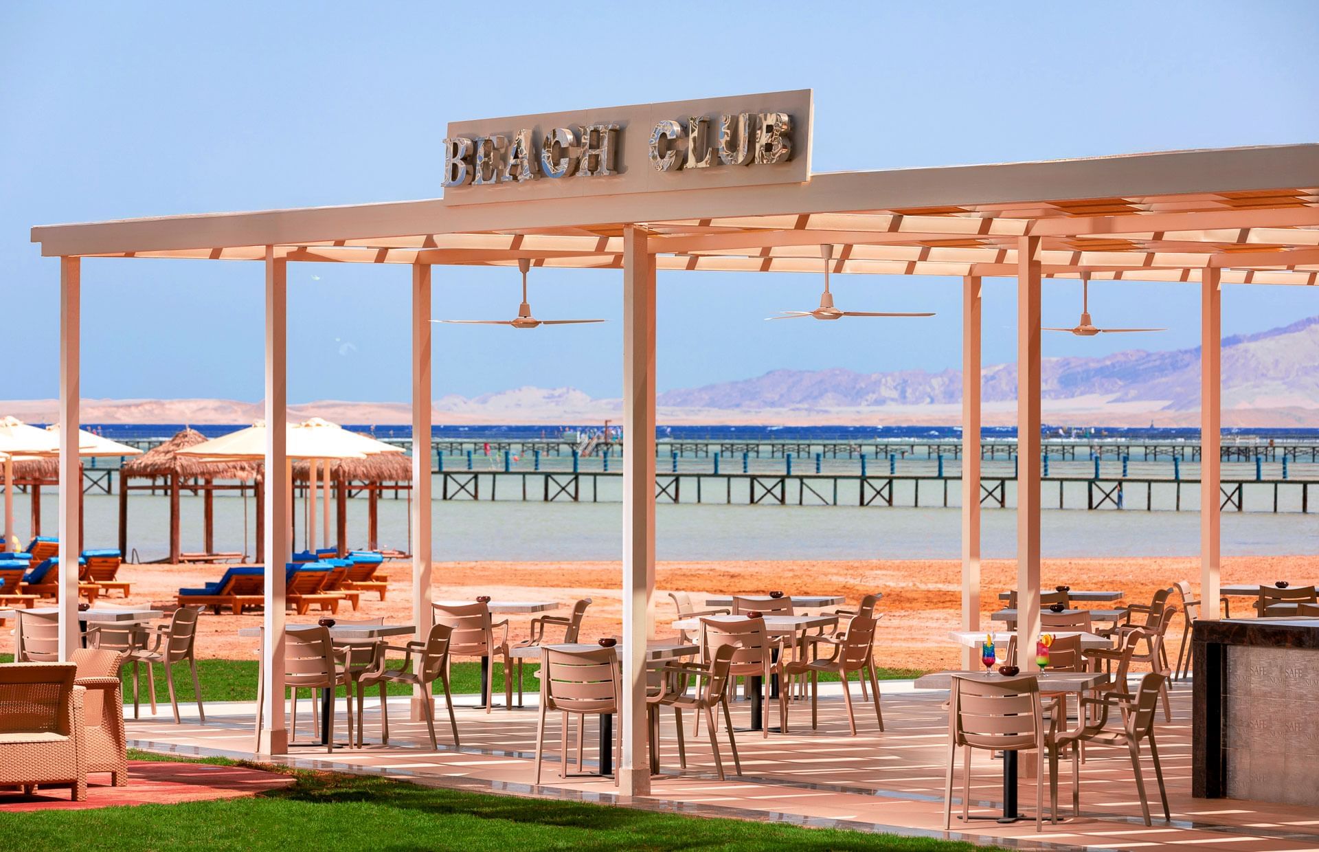 Beach Bar at Pickalbatros Laguna Club Resort in Sharm El Sheikh