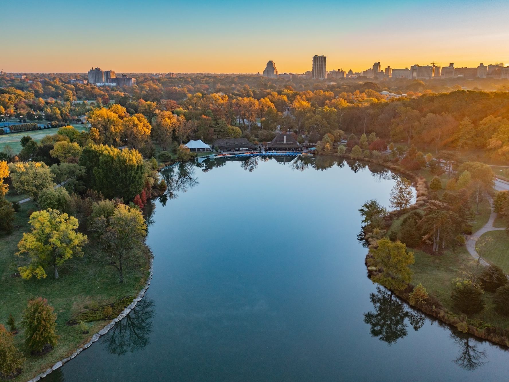 The river of Forest Park Forever near The Wildwood Hotel