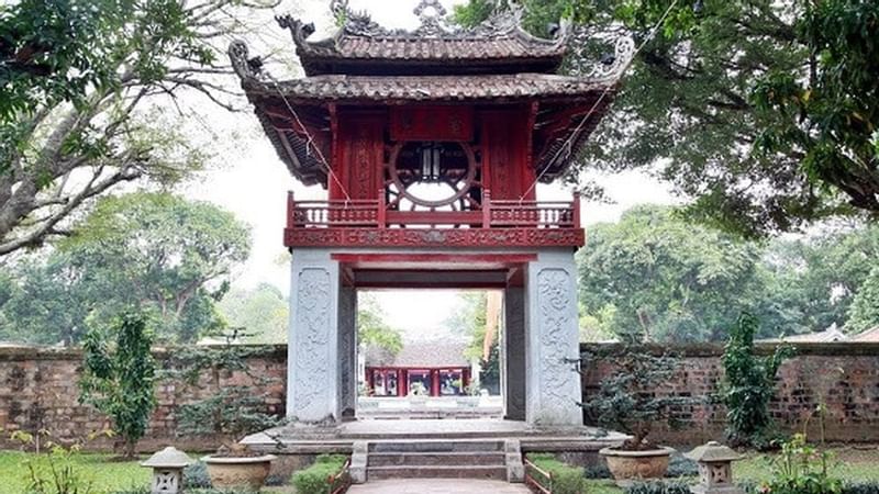 Exterior view of Cultural heritage Temple of Literature near Sunway Hotel Hanoi