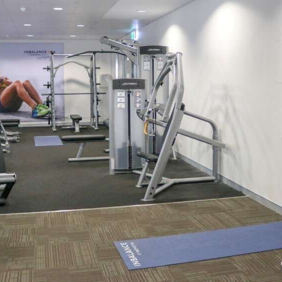 Fitness area with accessories at Darwin Airport Hotels