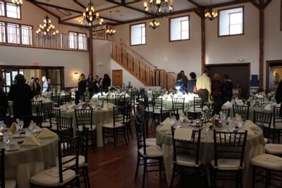Decorated meeting room for Callie Awards Dinner.