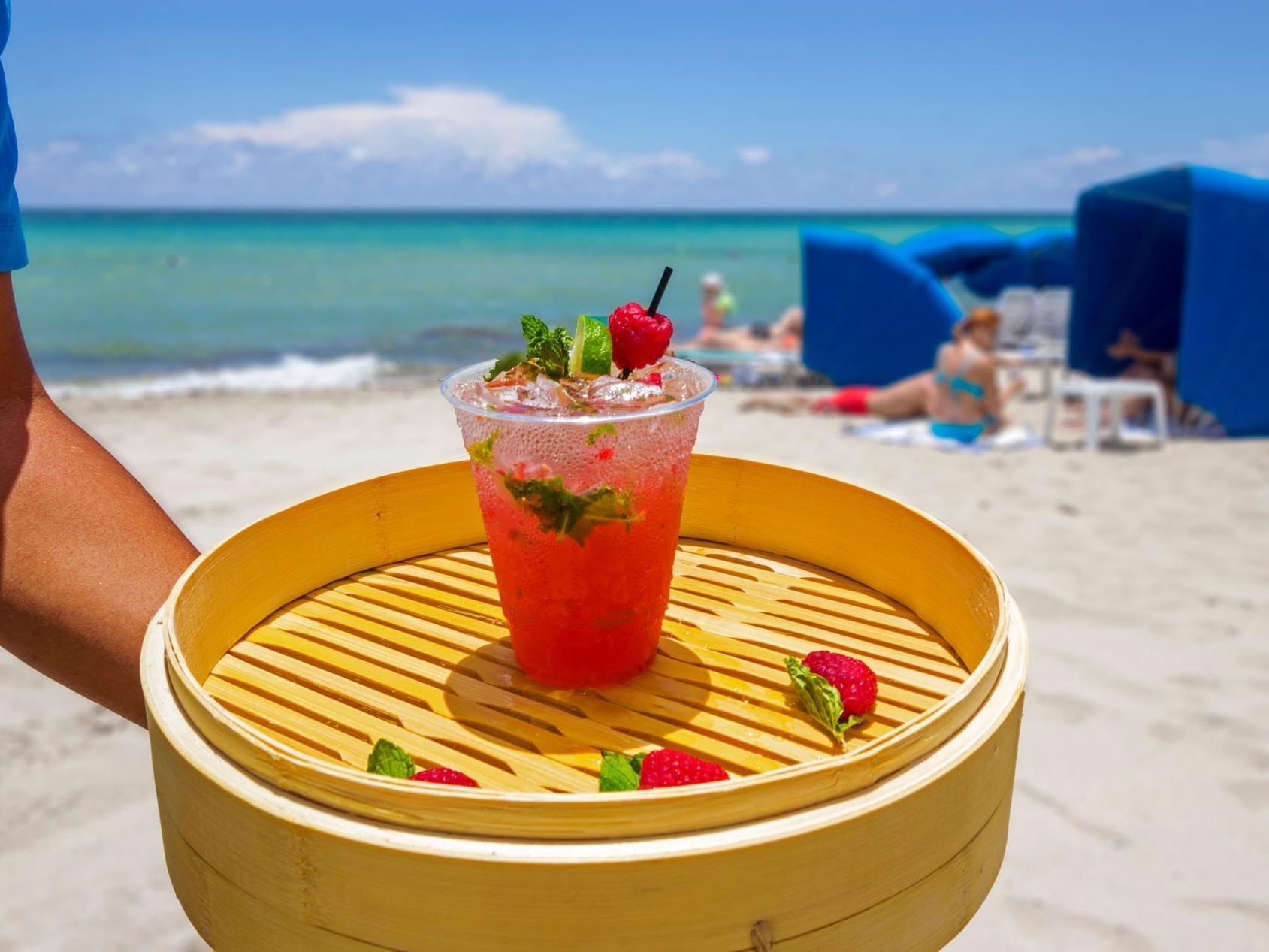 Cocktail served in Pool & Beach Bar at Marenas Resort Miami