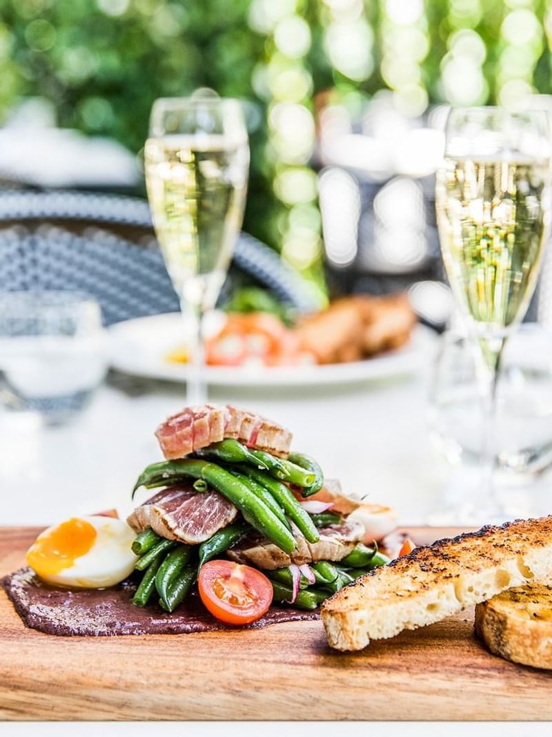 A seafood dish served in Bistro Guillaume at Crown Melbourne
