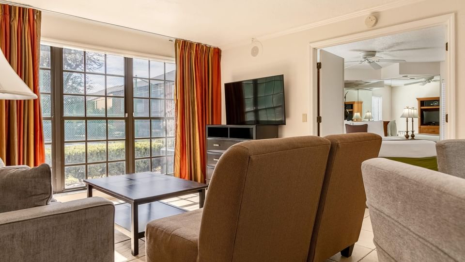 Living Area at Legacy Vacation Resorts at Lake Buena Vista