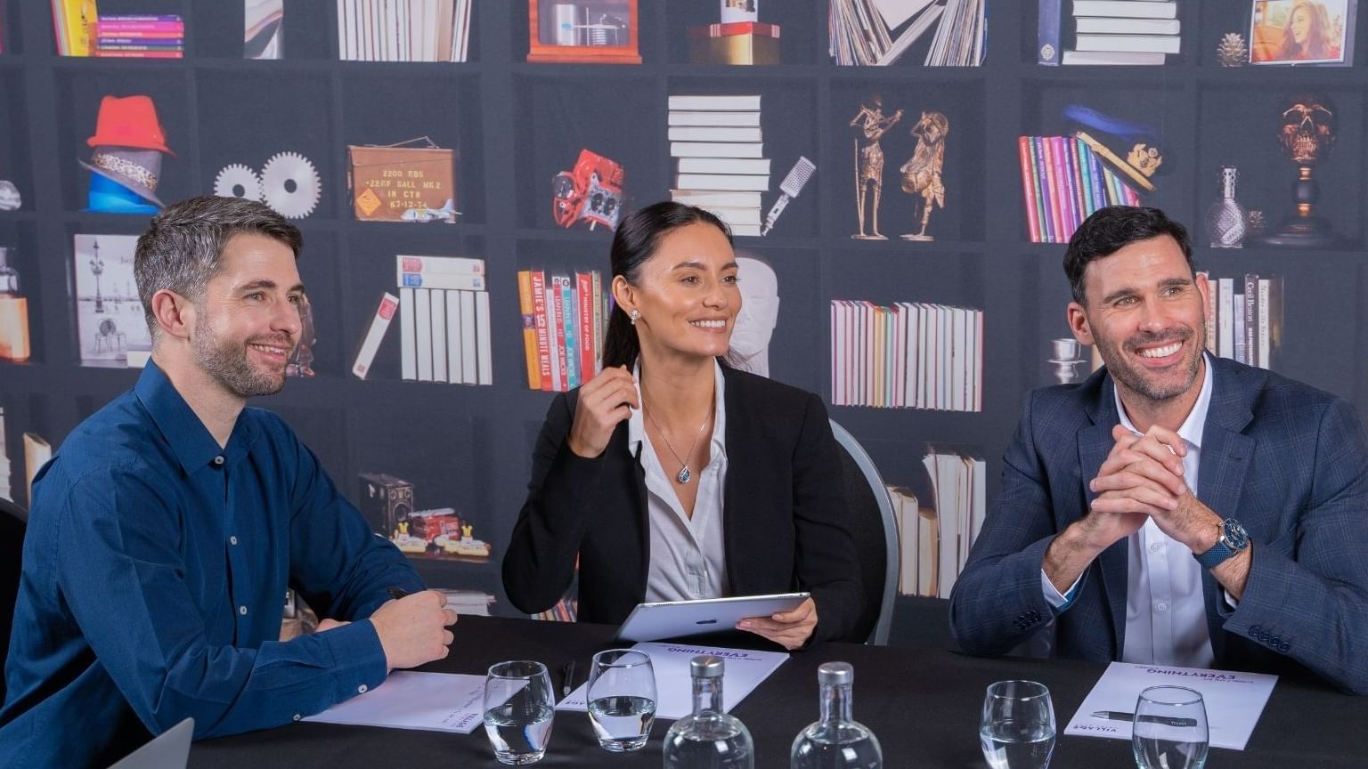 Businessmen having a picture at Village Hotel Nottingham