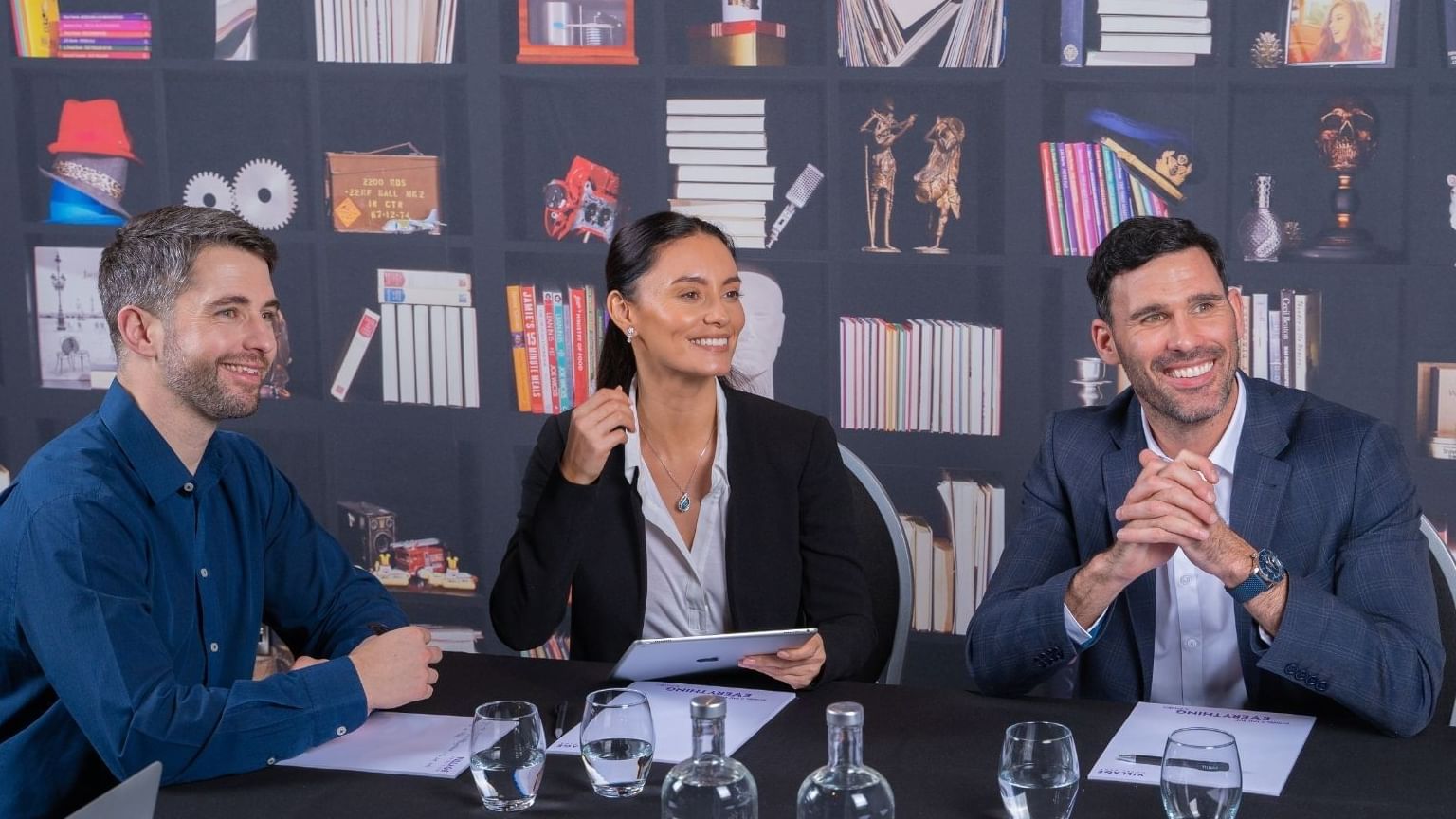 Portrait of business people at a meeting in Hotel Edinburgh
