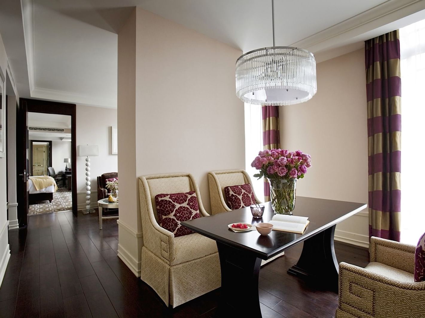 Separate living room in Rose Suite at Yangtze Boutique Hotel