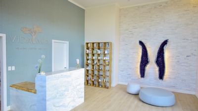 Front desk & lobby in Vida Mia spa at Retreat Costa Rica
