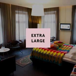 Extra large room at Hotel Flora in Gothenburg, Sweden