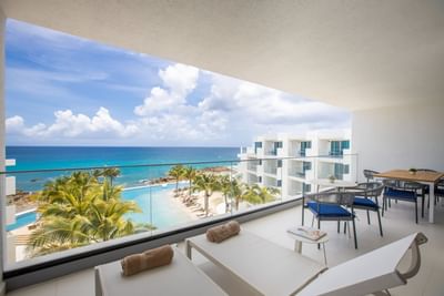 Balcony lounge & dining area at The Morgan Resort Spa Village