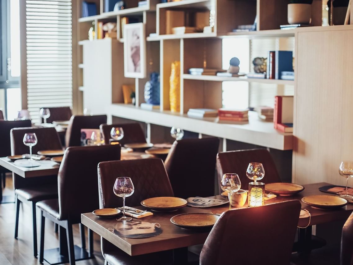 Interior of Pacific Groove restaurant at Paramount Hotel Dubai