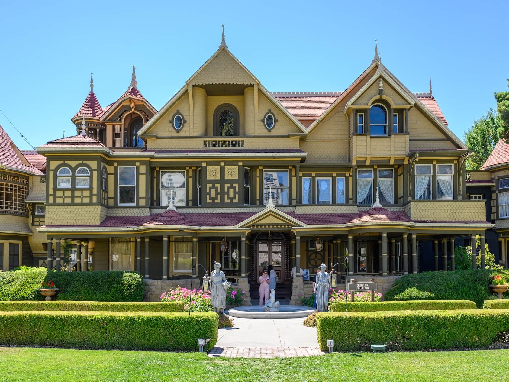 Exterior view of the Mystery House near Nesuto Hotels