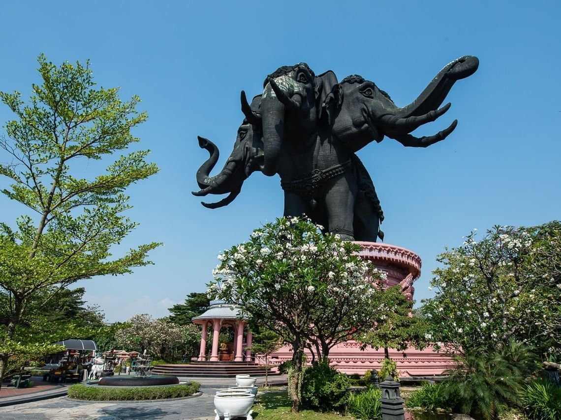 Elephant statue in Erawan Museum near Chatrium Grand Bangkok