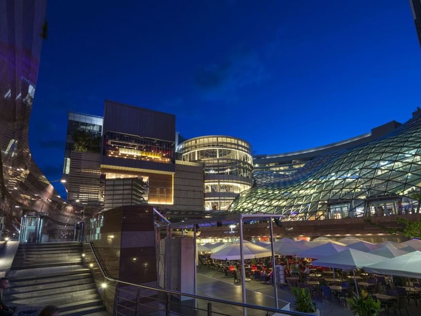 Złote Tarasy shopping mall near the MDM Hotel Warsaw
