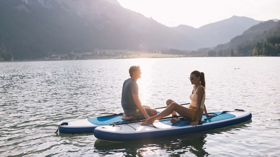 Buddle Boarden am Haldensee - Wassersport im Tannheimer Tal in Tirol - Wellnesshotel ...liebes Rot-Flüh