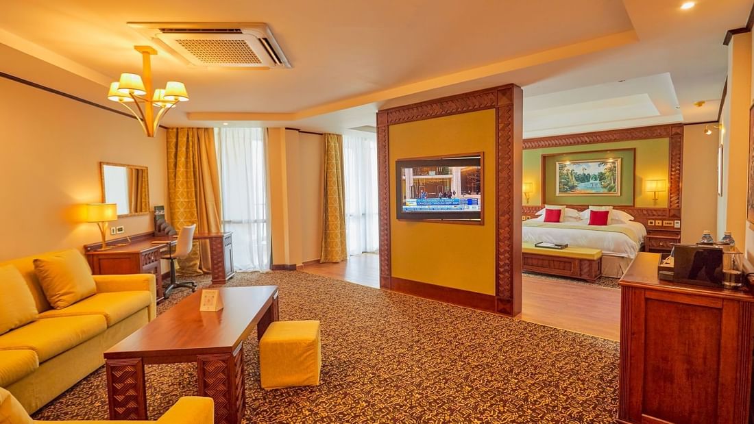 Interior of The Executive suite at Goma Serena Hotel