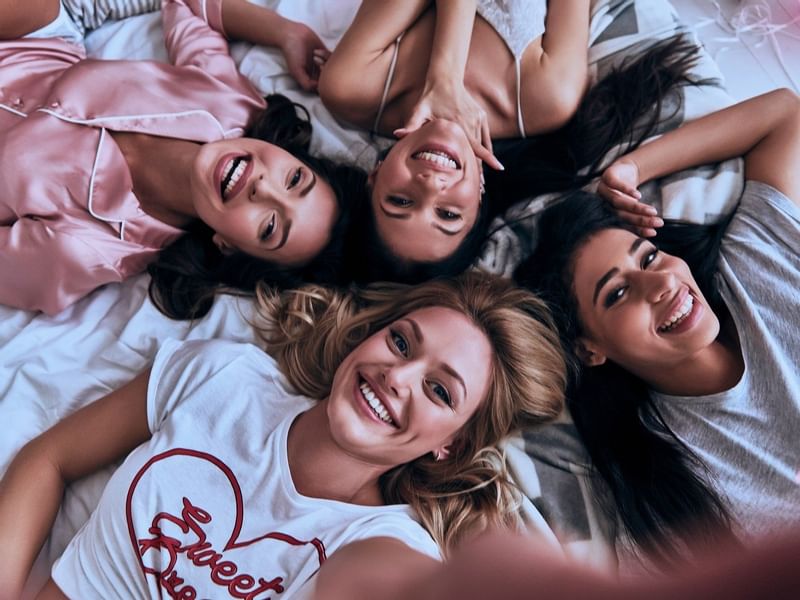 Girls enjoying together at Pullman Palm Cove Sea Temple Resort