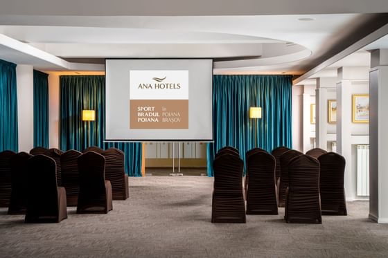 Theater set-up in a meeting room at Ana Hotels