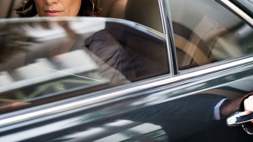 A lady rolled down the car window at Sunway Hotel Seberang Jaya