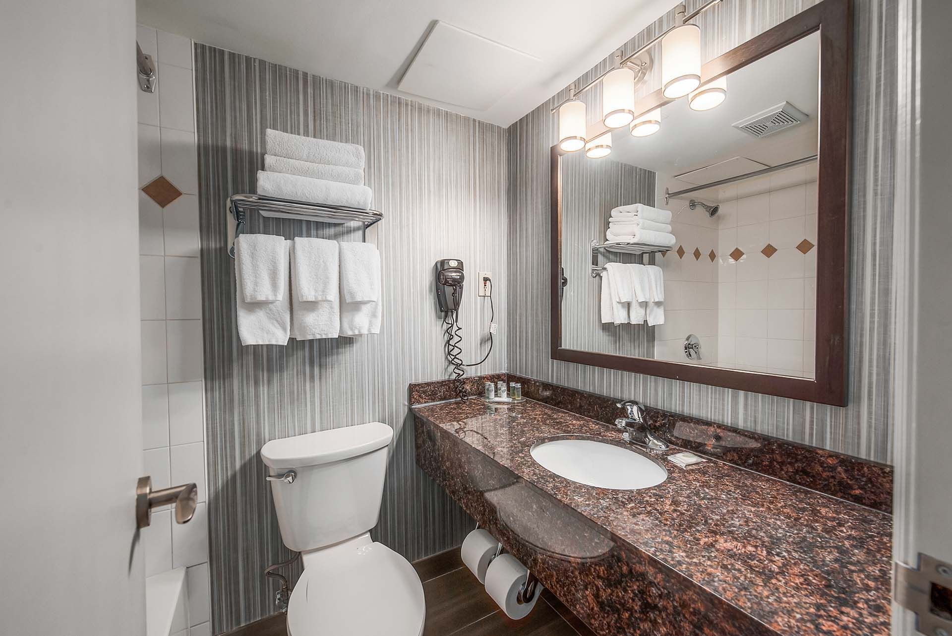 All our guest bathrooms include hairdryers