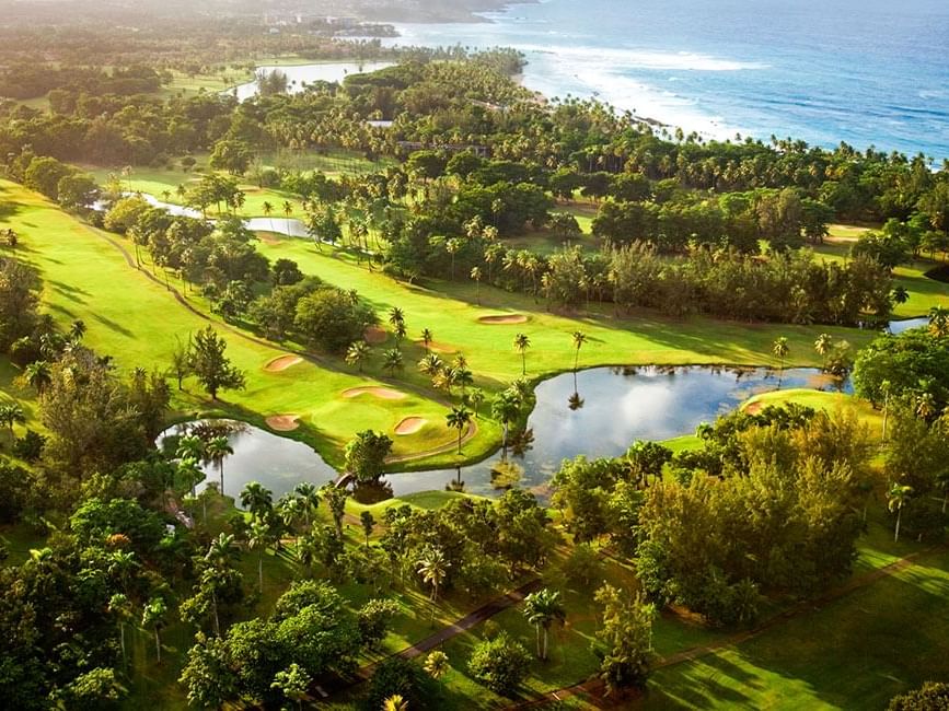 Aerial of Dorado Beach Resort, Puerto Rico