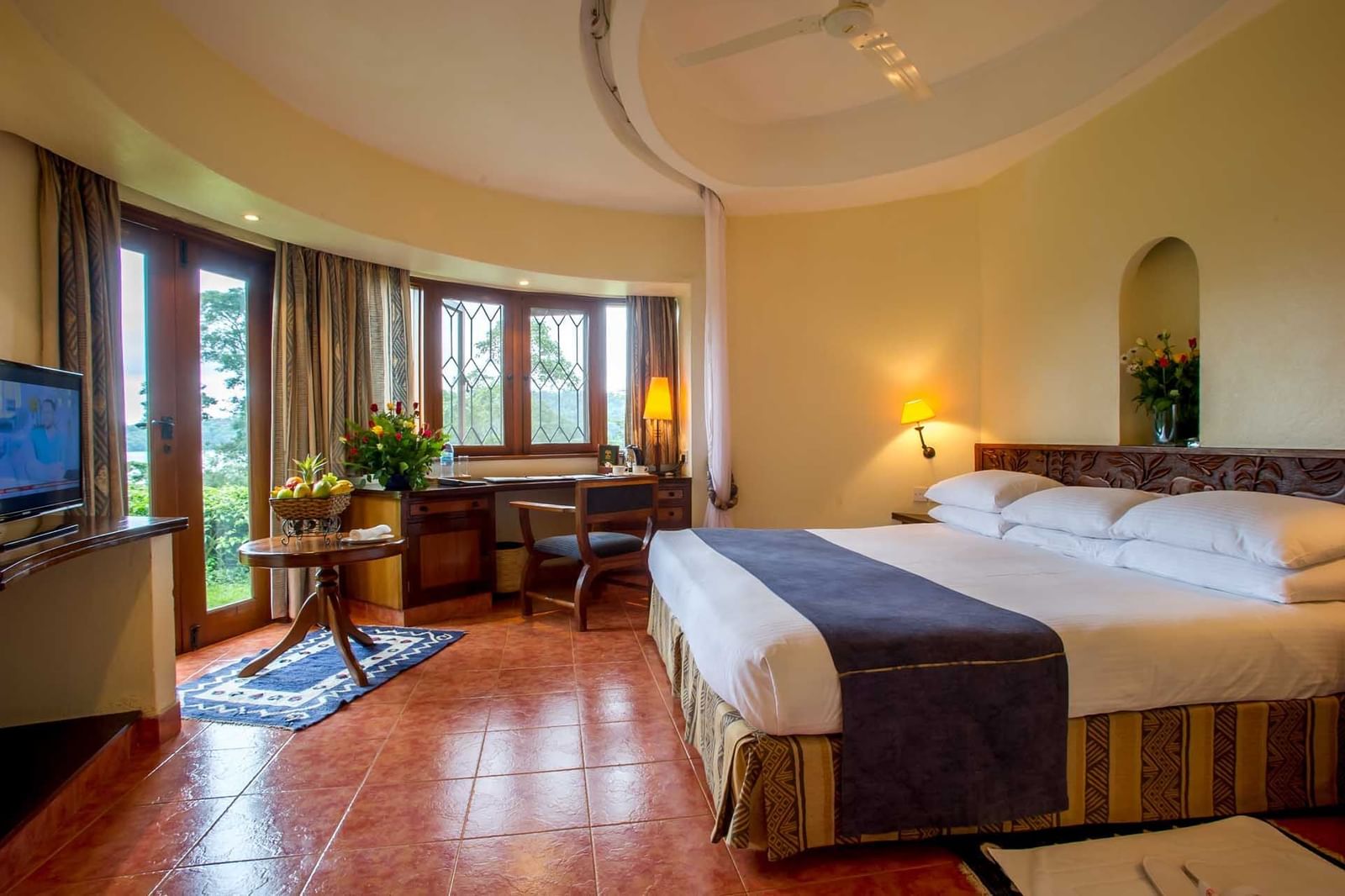 Bedroom in The Standard Room at Arusha Serena Hotels