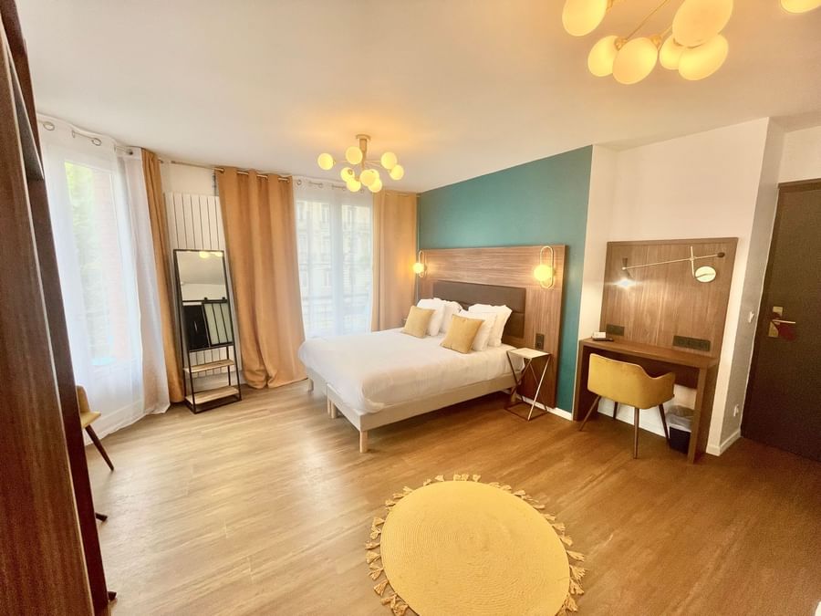 Deluxe room with balcony at The Originals Hotels