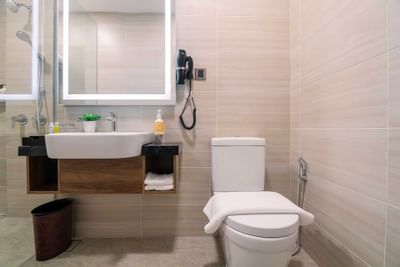 Interior of the Family Room bathroom at St Giles Southkey
