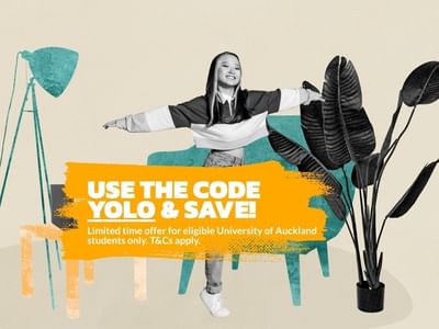Use code YOLO Promotion UniLodge Auckland City