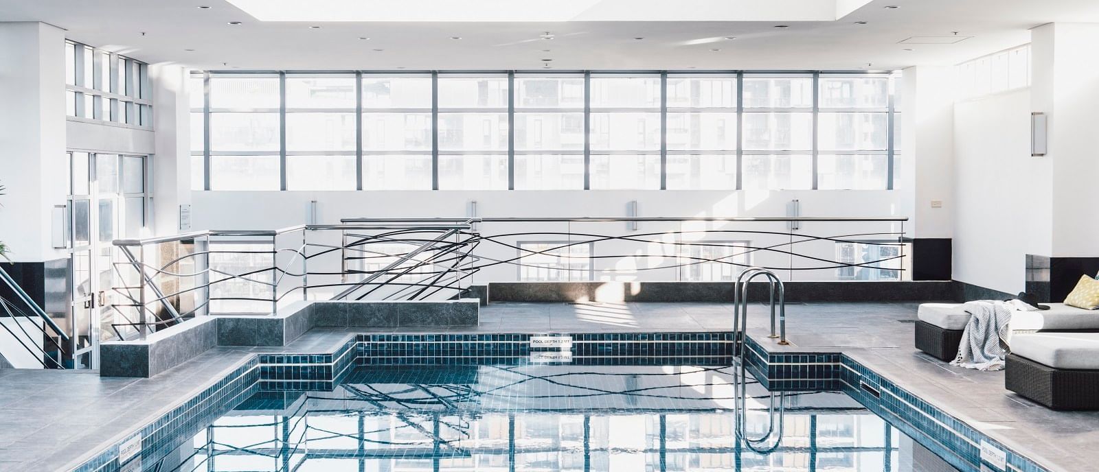 Rooftop heated pool with Retractable Roof at The Como Melbourne