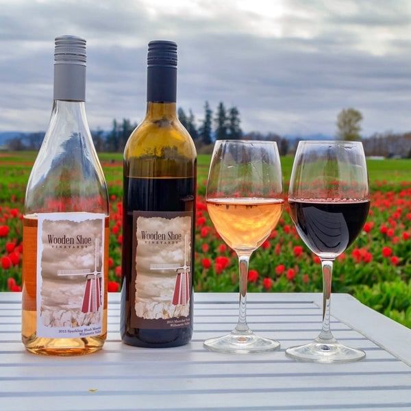 Wooden Shoe Vineyards Overlooking Tulips