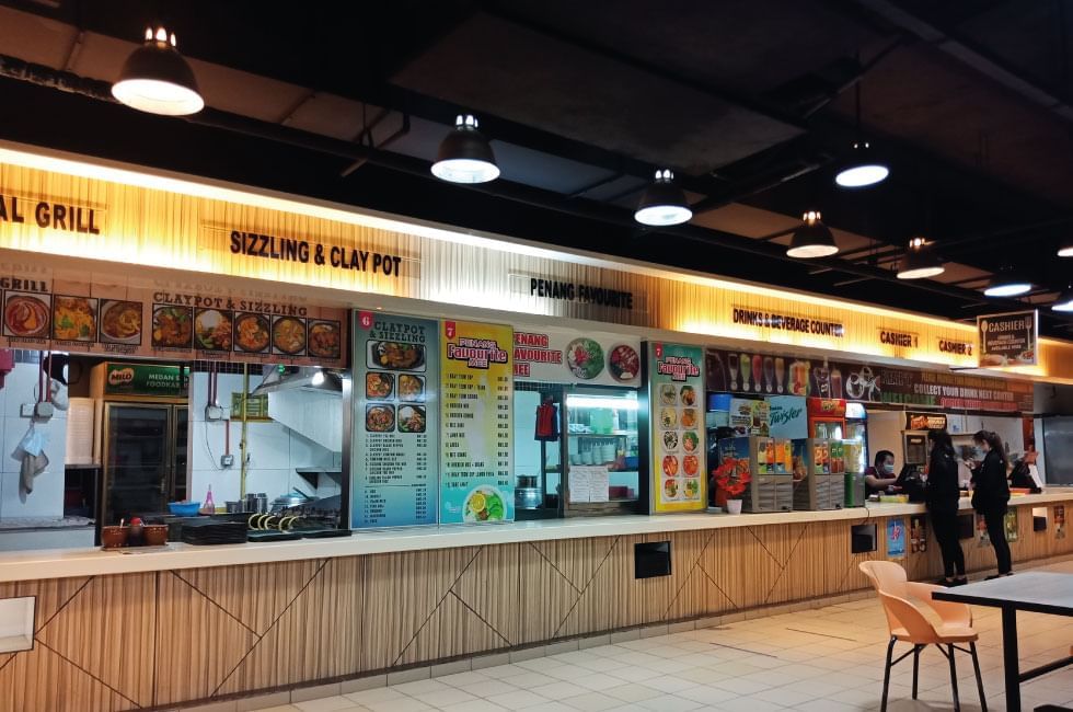 Food Courts in Sunway Carnival Mall near Sunway Hotel Seberang Jaya