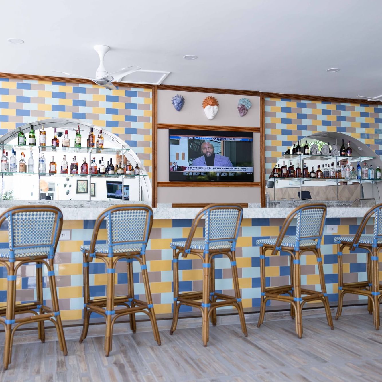 Tropical themed Pool Bar and Lounge at Jamaica Pegasus Hotel