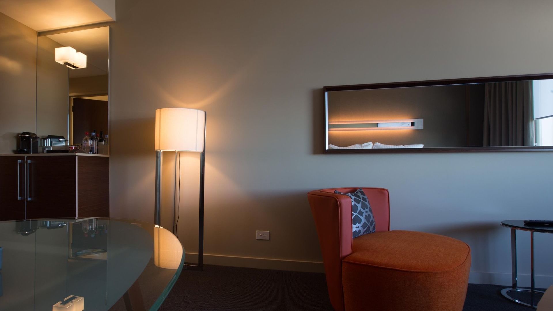 Living area in Rooms at Pullman Sydney Olympic park