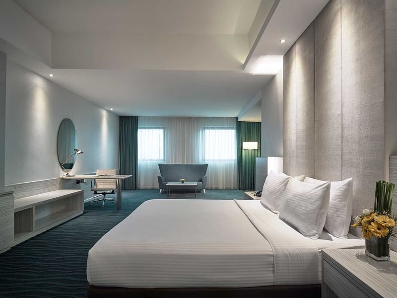 Wooden hangers and Iron Board in Deluxe King at Sunway Hotel Big Box