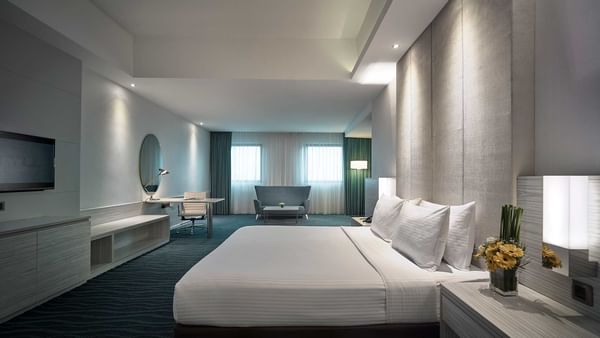 Wooden hangers and Iron Board in Deluxe King at Sunway Hotel Big Box