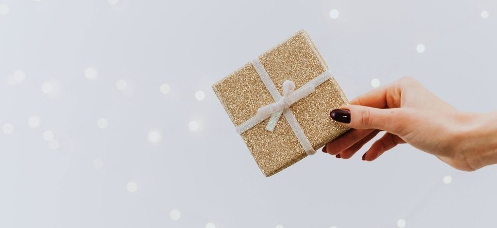 Whistler gift idea shown as a small present ready to give