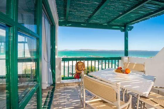 Marina 2 Bedroom Apartment Patio in Club Mykonos