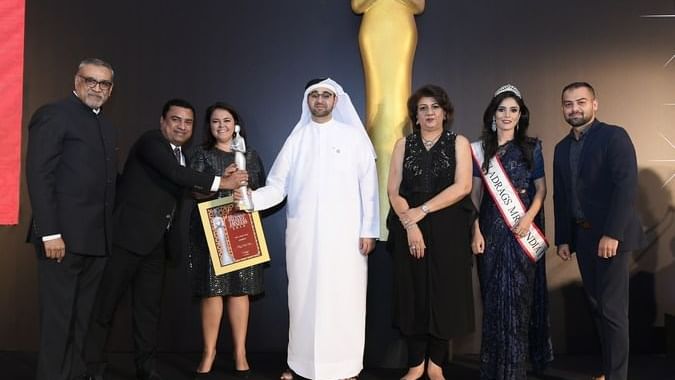 Palazzo Versace Dubai winning Best Luxury hotel award in 2018