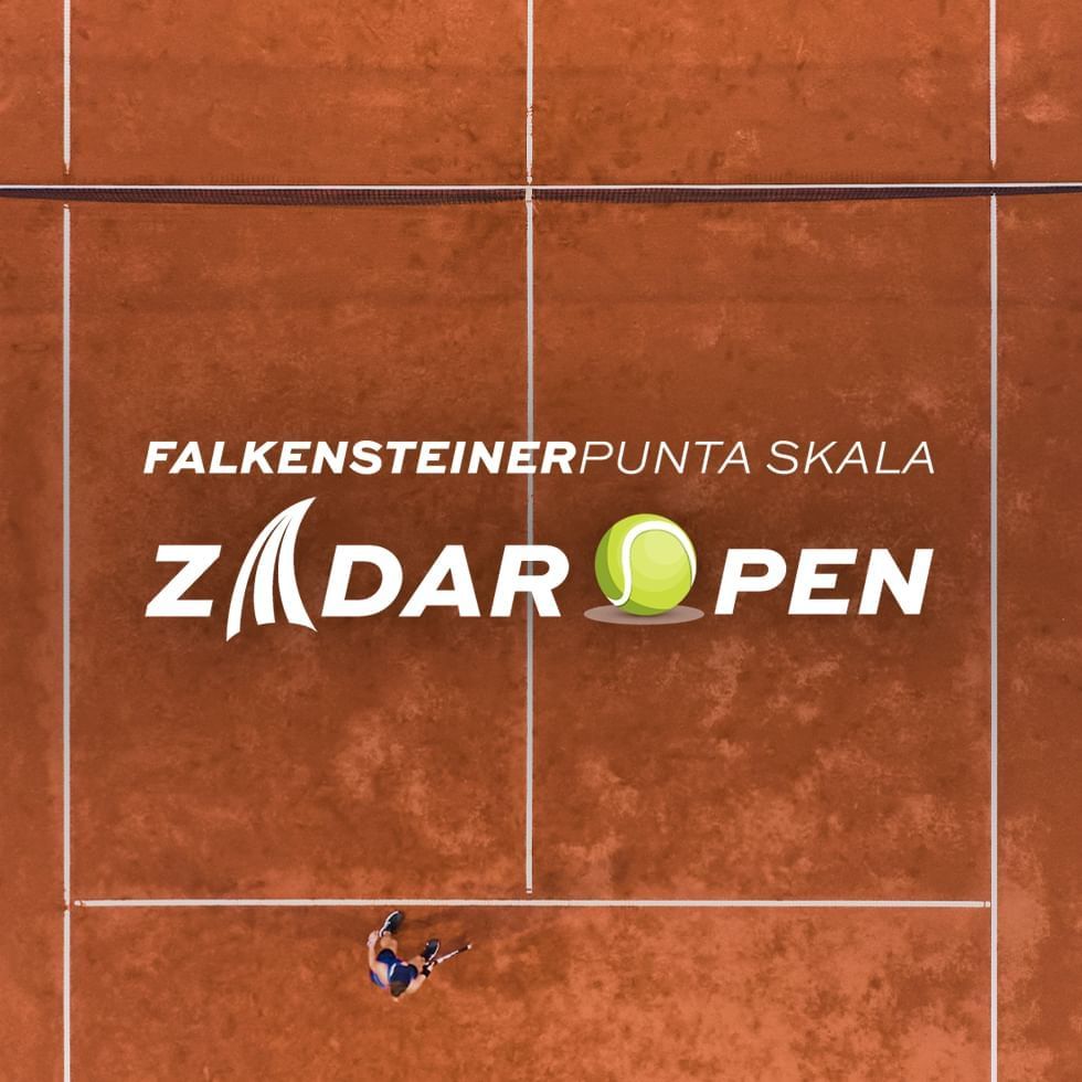 Event poster of Zader Pein featuring a tennis court used at Falkensteiner 
 Punta Skala