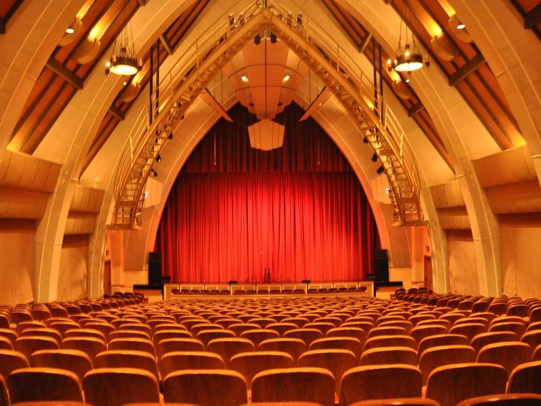Interior view of Sunset Center Auditorium near Tally Ho Inn