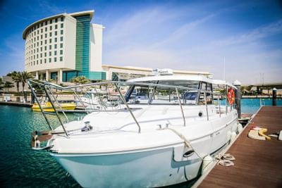 Exterior view of Bay La Sun Hotel & Marina by the beach