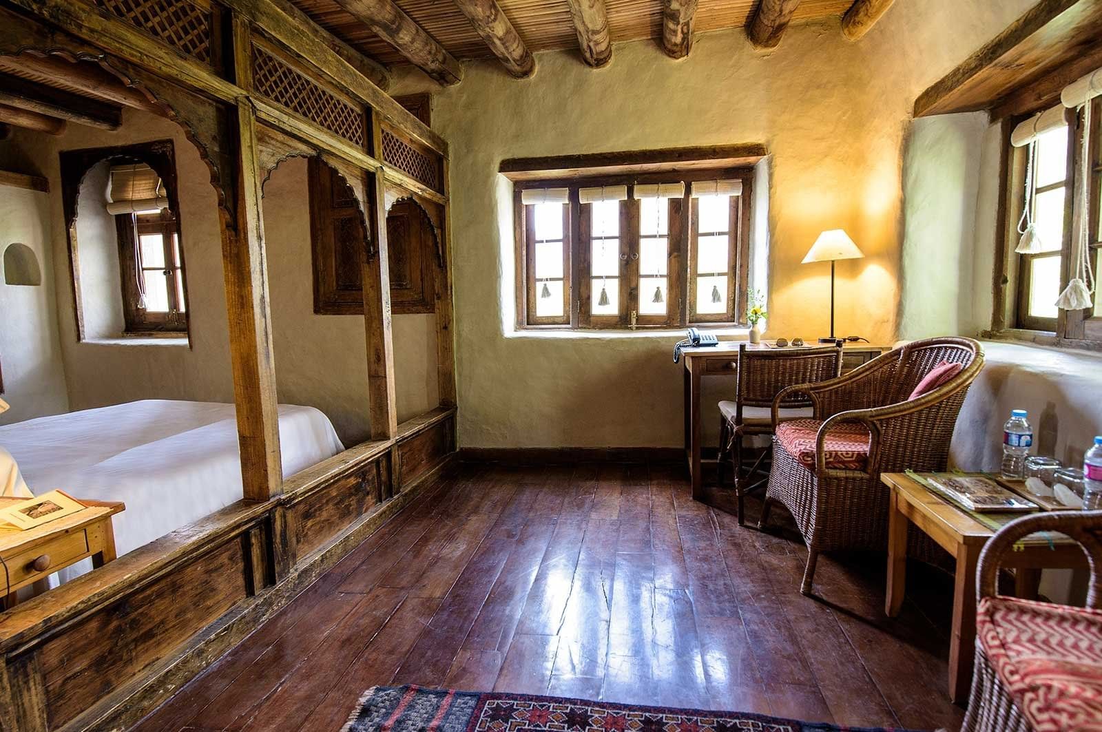 Interior of The Standard Room at Shigar Fort Residence