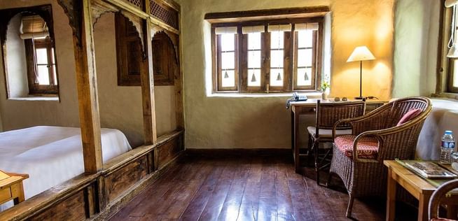 Interior of Heritage Suite at Shigar Fort Residence
