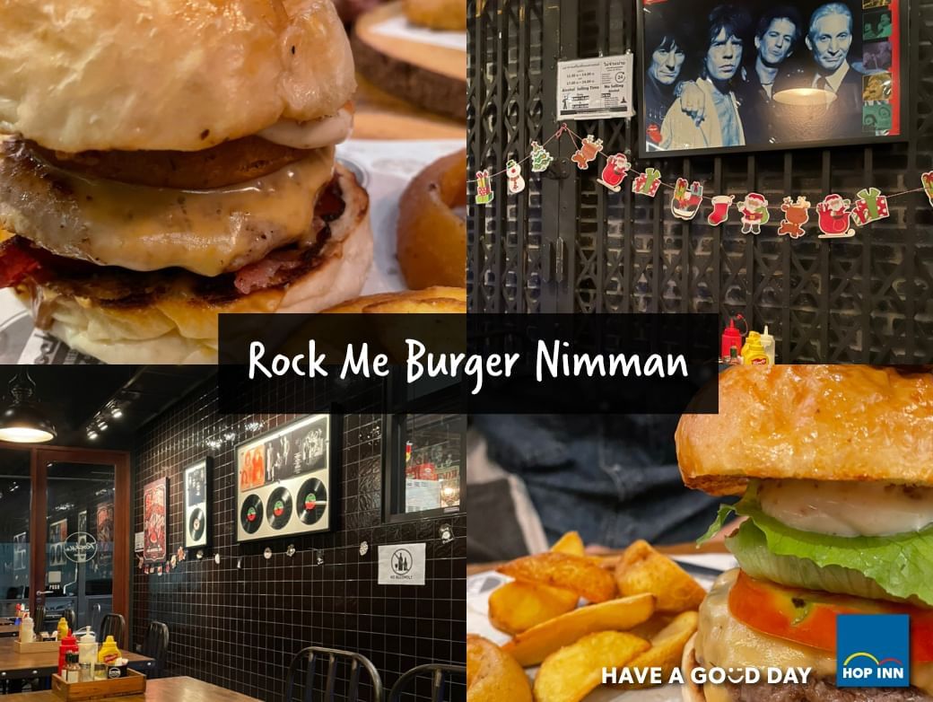 ร้านเบอร์เกอร์ Rock Me Burger&bar | ทริปที่เที่ยวเชียงใหม่ ภายใน 1 วัน ใกล้ถนนนิมมาน