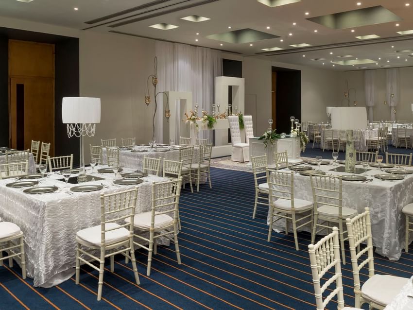 Sala de eventos Vancouver decorada en Real Inn Nuevo Laredo, Nuevo Laredo.