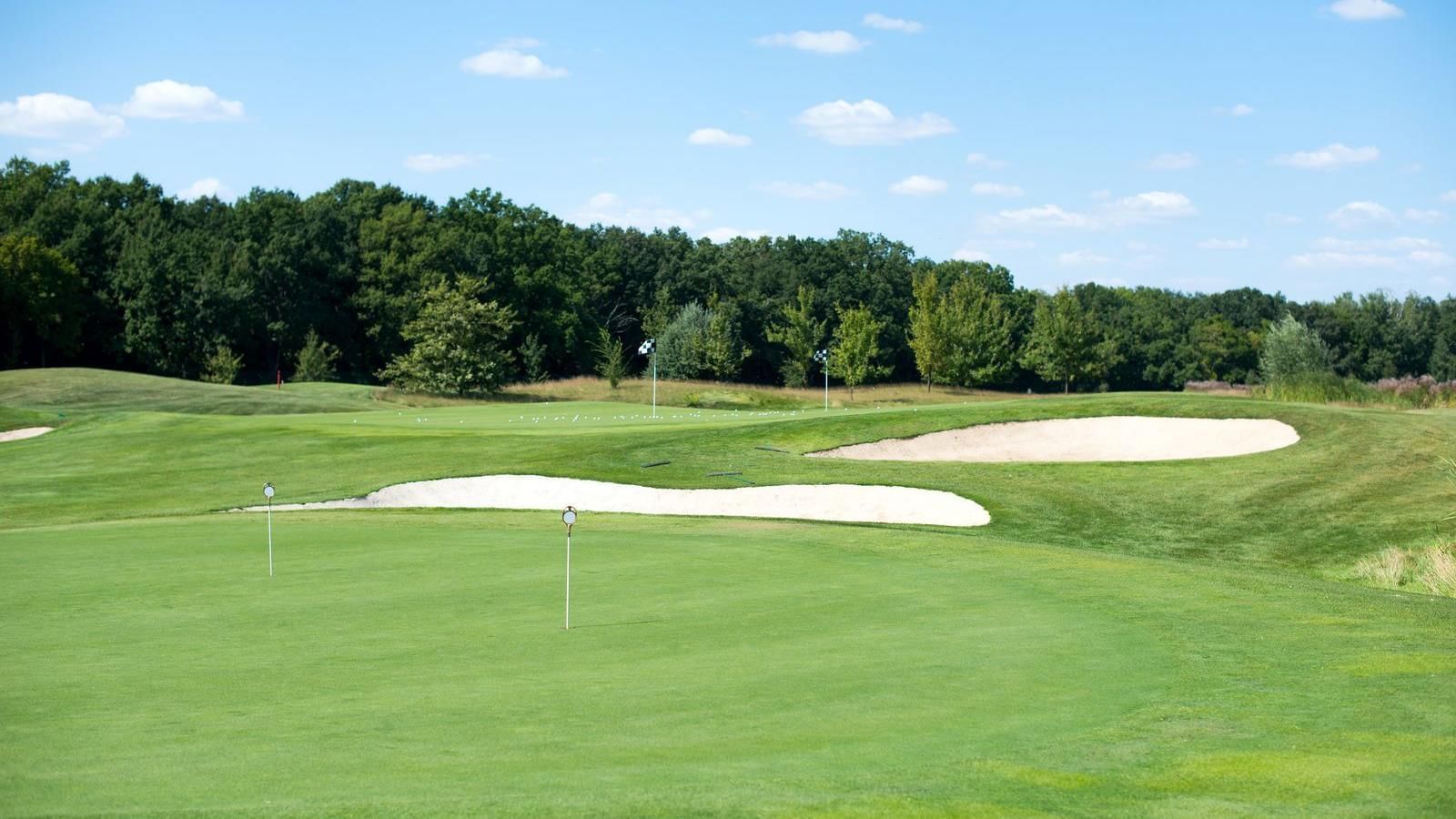 Paisaje de un campo de golf en Grand Fiesta Americana