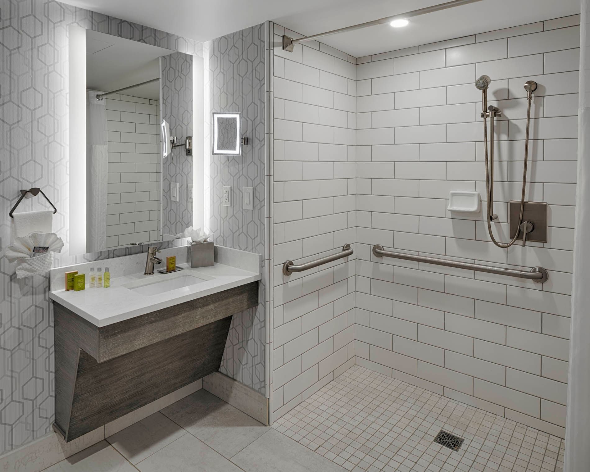 Bathing area of a bathroom at the Kingsley Bloomfield Hills