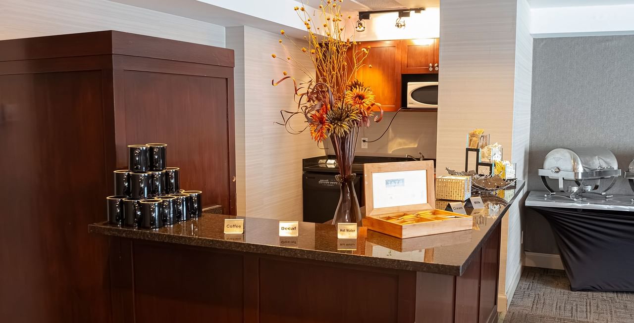 Coast Edmonton Plaza Hotel by APA meeting room refreshment area